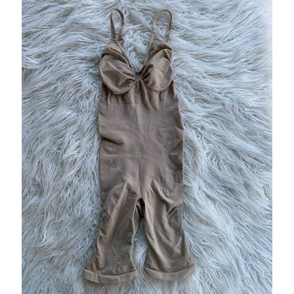 Skims Seamless Sculpt Mid Thigh Bodysuit Clay Size 2X/3X - Picture 1 of 10